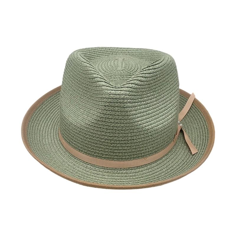 Adjustable Breathable Paper Braid Summer Dress Hat With Rolled Brims Bows Detail Colorful Party Hat for Women and Girls