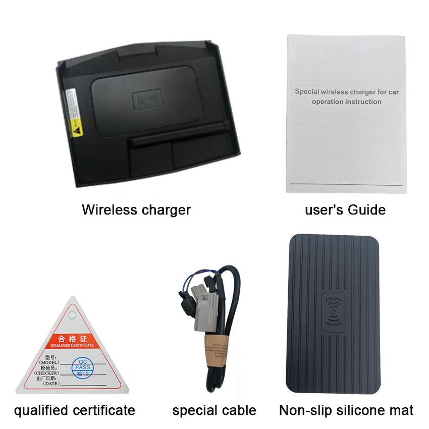 

15 Вт специальное автомобильное беспроводное зарядное устройство QI для телефона быстрое зарядное устройство зарядная пластина для Cadillac ATS XTS 2017 2018 2019 2020 2021