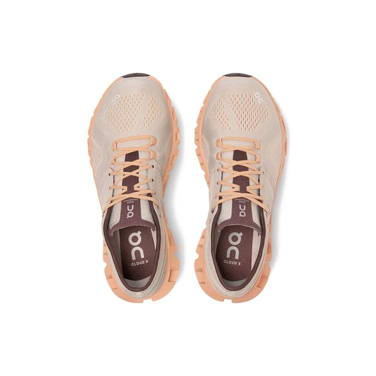 On Running Cloud X Silver AlmOnd Women's 40.99699