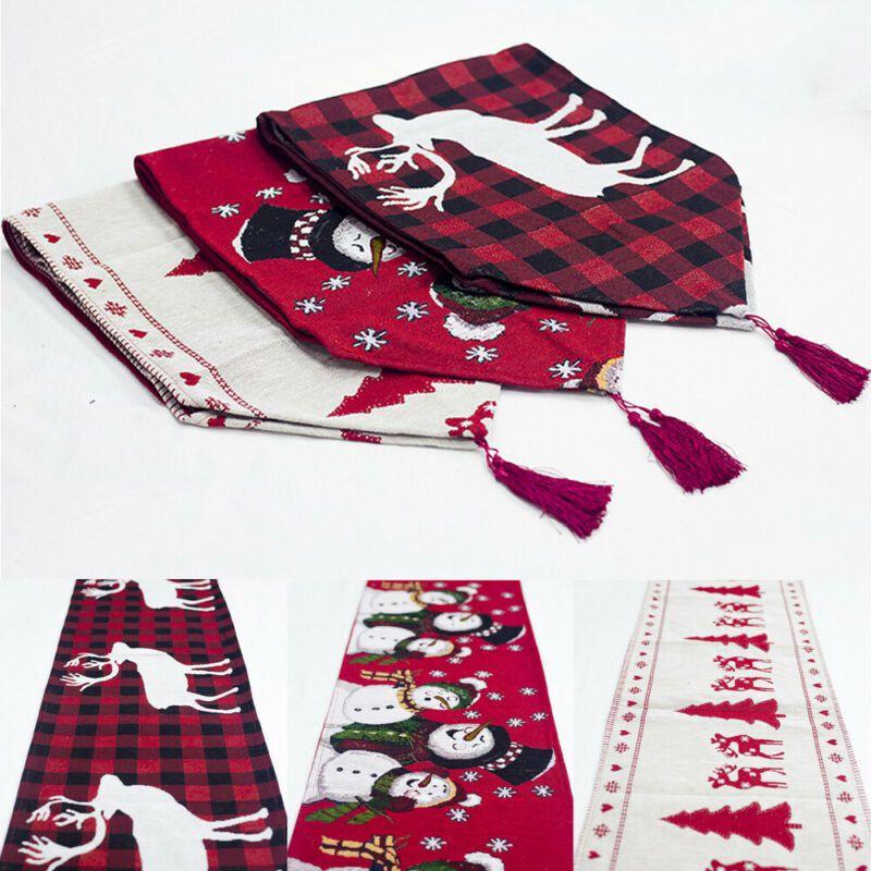 Eleganter Weihnachts-Tischläufer Flagge Für Stilvolle Heimdekoration Und Festliche Stimmung