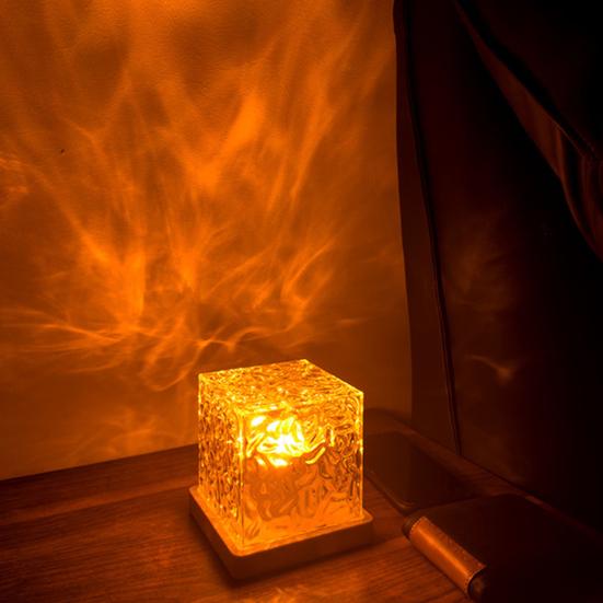 Yousheng Light Projector Rotating Ocean Wave Projector 16 Colors Changing Remote Control Plug-Play LED Projector Water Wave Lamp