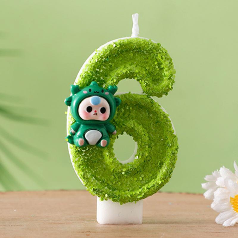 Creative Sequined Number and Letter Cake Decoration
