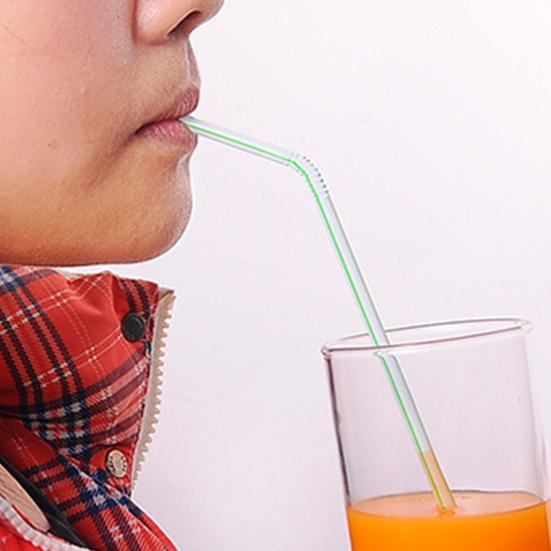 Jednorázová brčka Vícebarevná ohebná brčka na pití Plast pro potravinářské účely Brčka na horké studené nápoje Svatba Party potřeby