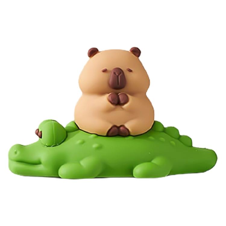 Computer Monitors Decoration Cartoon Capybara Animal Figurines Toy for Computer Screens Keyboards Dashboards Decors