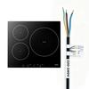 VEVOR Induction Cooktop 60 Cm 3 Burners Built-in Electric Stove 220V 6200W, Low-Power Continuous Heating, Induction Burner, with 9 Power Levels