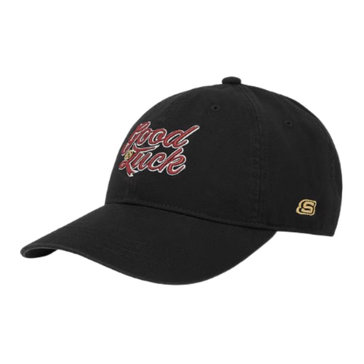 Skechers Color Block Letter Print Embroidery Design - Baseball Cap Unisex Hats Black L125U012-0018 M