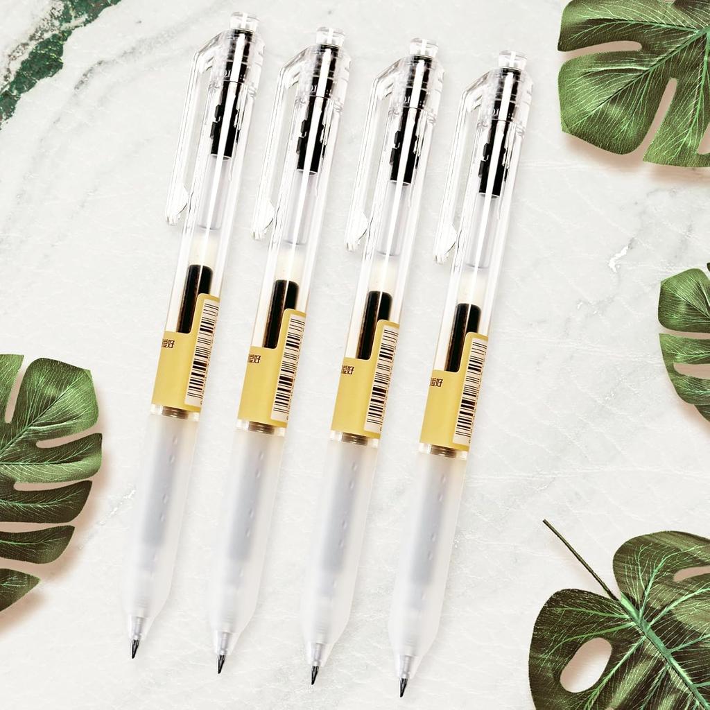 12 Pcs, Gel Pens 0.5mm, Retractable Pens, Black Pens 0.5 Fine Point, Style of Japanese Gel Pen, Retractable Gel Pens for Asian Korean Japan Office