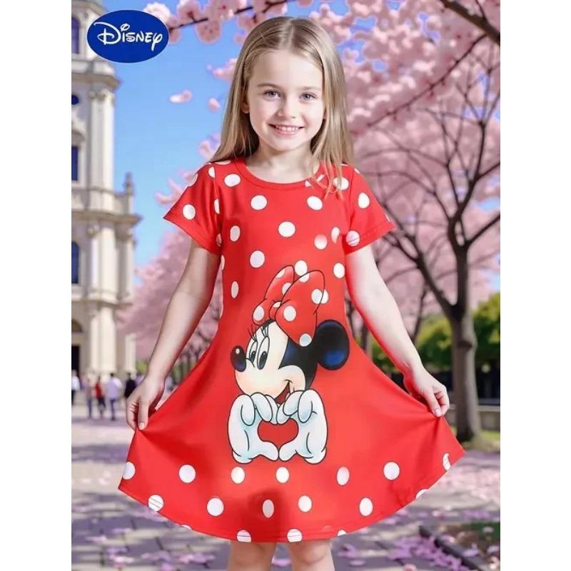 Popolare Miniso Estivo Bambina Nuova Moda Vestito Ragazza Comodo Casa Esterno Cartone Animato Carino Vestito Stampa 3D