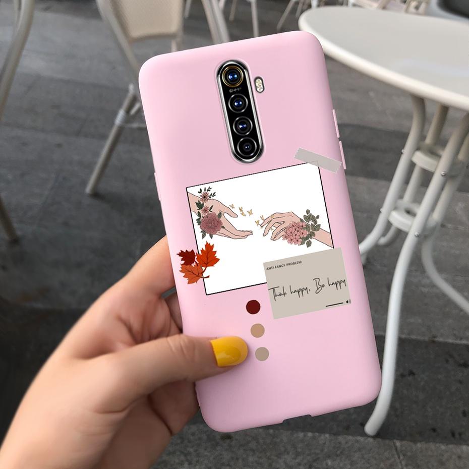 For Realme X2 Pro Phone Case Realme XT X2 Lovely Printing Candy Color Silicone Back Cover For RealmeX2 X 2 Pro XT Soft TPU Coque