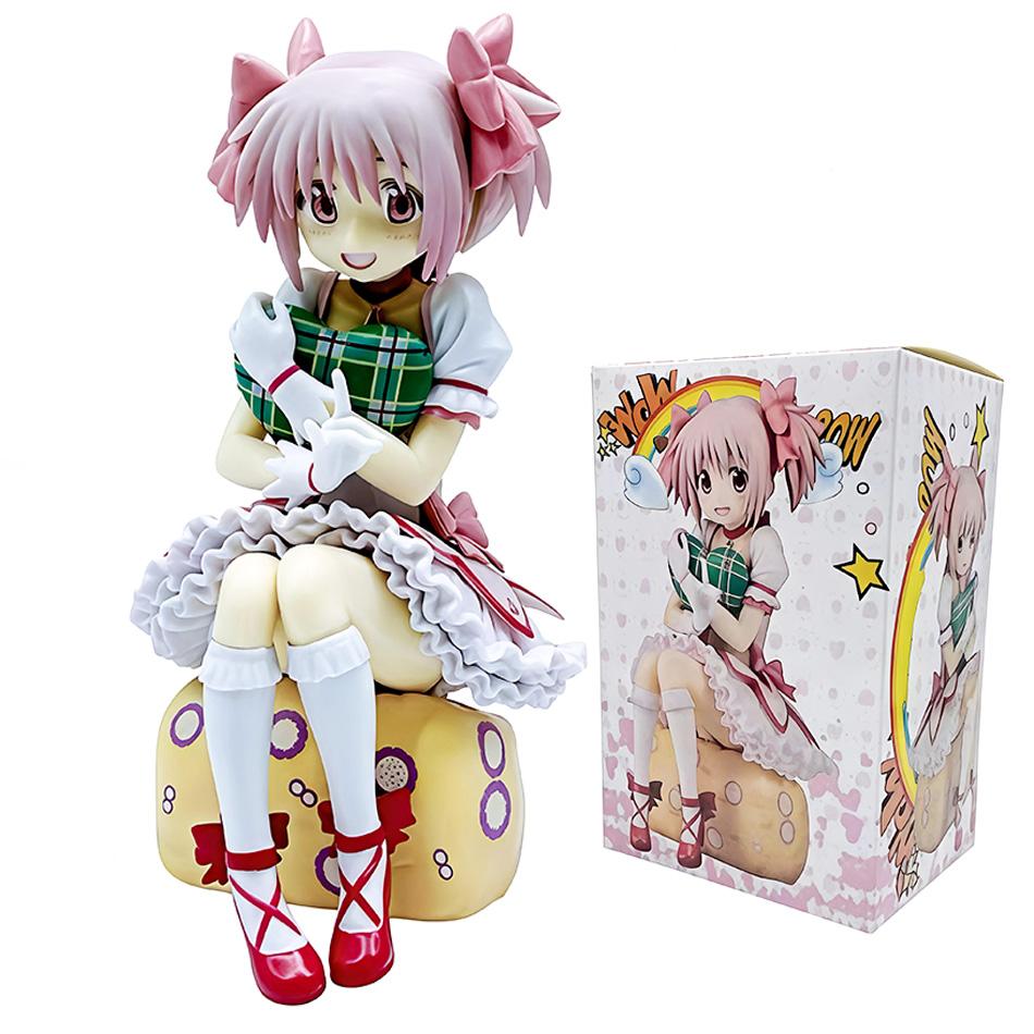 14CM Puella Magi Madoka Magica Aniem Figure Kaname Magic Girl Decor Action Figures Model Anime Cartoon Toy Gift PVC Poseable Articulated Scale