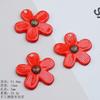 Ceramic Loose Beads Chinese Red Beads Handmade DIY Necklace Loose Beads Accessories