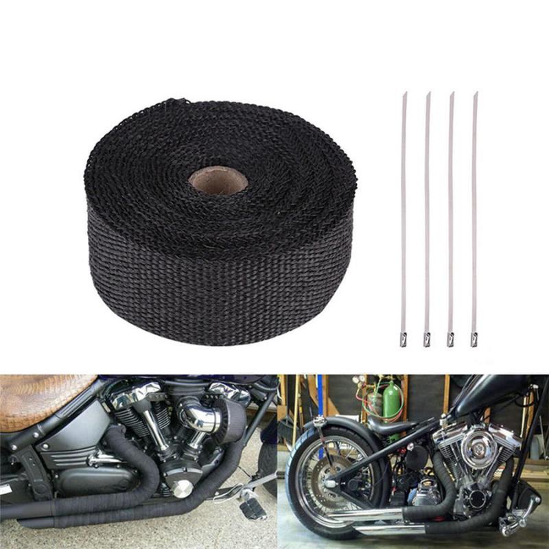Motorcycle  Header Heat Wrap Resistant Tie Manifold Insulation Cloth