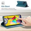 For Samsung Galaxy M31 / M31 Prime / F41 / M21s Vintage Leather Flip Wallet Case with RFID Blocking Card Slot, Matte Retro Folio Cover (4 Colors)