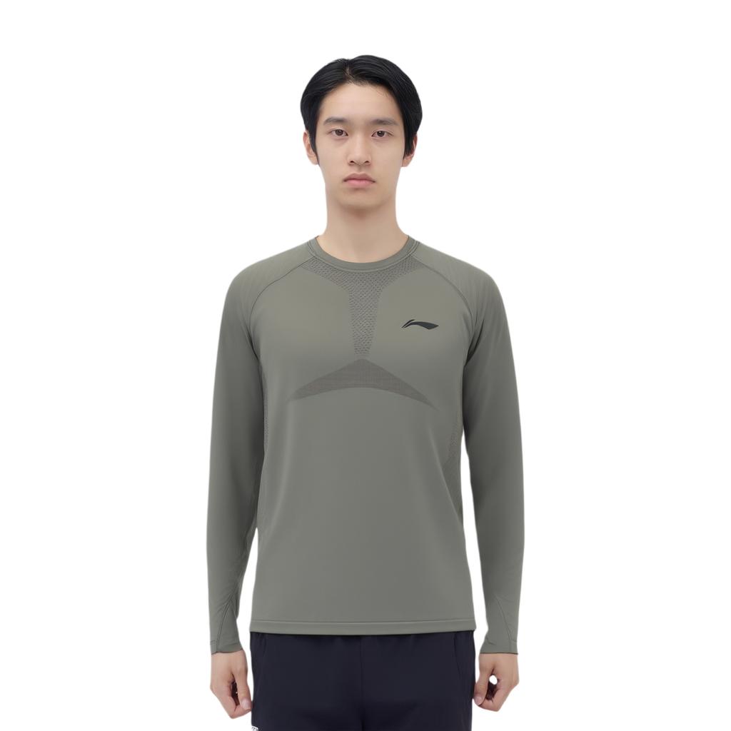Li Ning Running Collection T Shirt Men's Asphalt Gray ATLU047-2