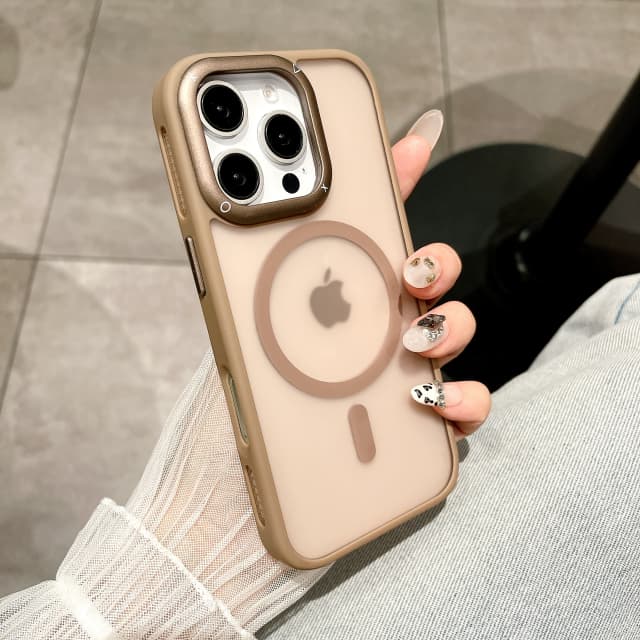 For iPhone 16 Pro Max Luxury Magsafe Magnetic Silicone Frame Phone Case For iPhone 11 12 13 14 15 16 Plus Matte Protective Cover