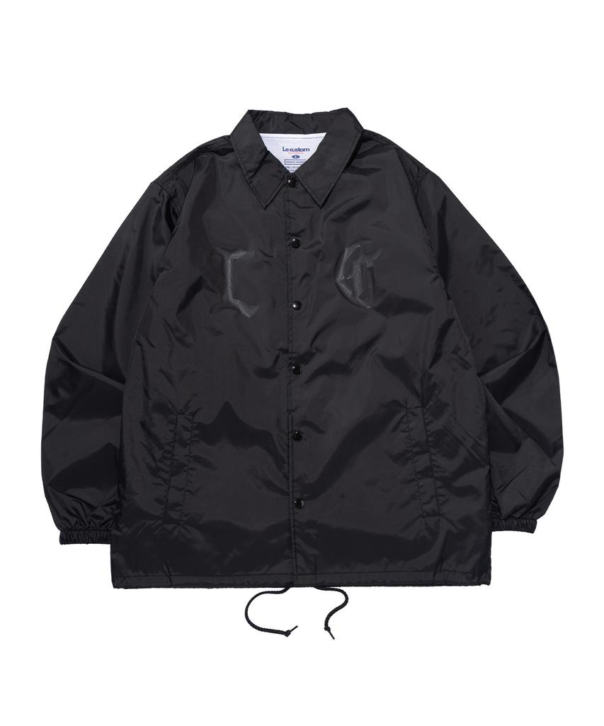 Le Custom Lc Logo Coach Jacket (Black)
