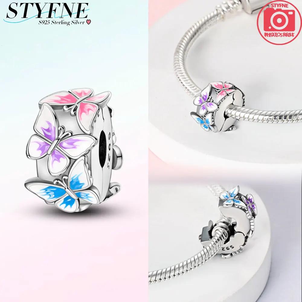 Exquisite Color Dragonfly Paw Print Dragon Scale Clip Charm Spacer Copper Bead Fit Original Necklace Bracelet Diy Gift Women