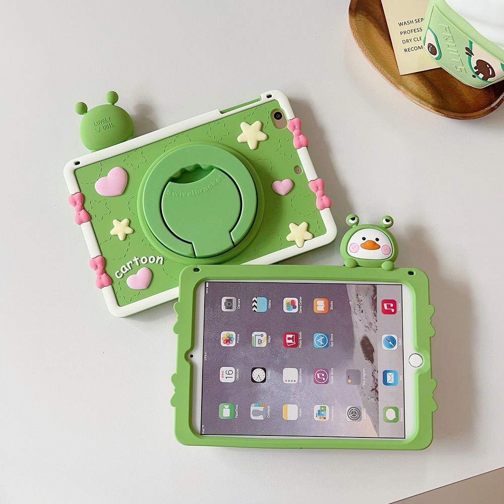 Funda Kids case for iPad 7th 8th 9th 10th Gen Case silicone Rotation Stand case For IPad 9.7 10.2 10.5 10.9 Pro11 Air11 mini 6 7