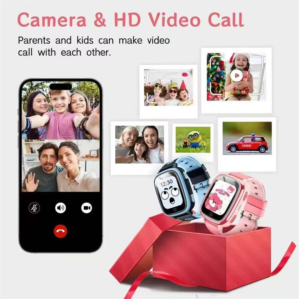 New Children's 4G Video Call Smart Watch Games HD Camera SOS GPS Phone Watches Voice Chat Girl Boy Student Smartwatch Waterproof