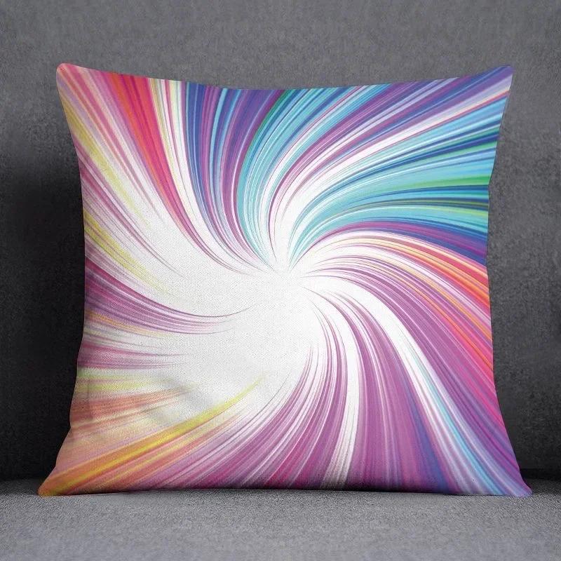 Color Ins Abstract Pillowcase Sofa Cushion Living Room Bedroom Square Pillow Cover Home Fabric Decoration