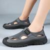 Men Closed Toe Mesh Sandals Soft Sole Elderly Dad Casual Beach Shoes