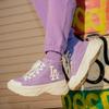 MLB Chunky High Fashion Korean Style Canvas Shoes Unisex Sneakers Purple 32SHU1111-07V