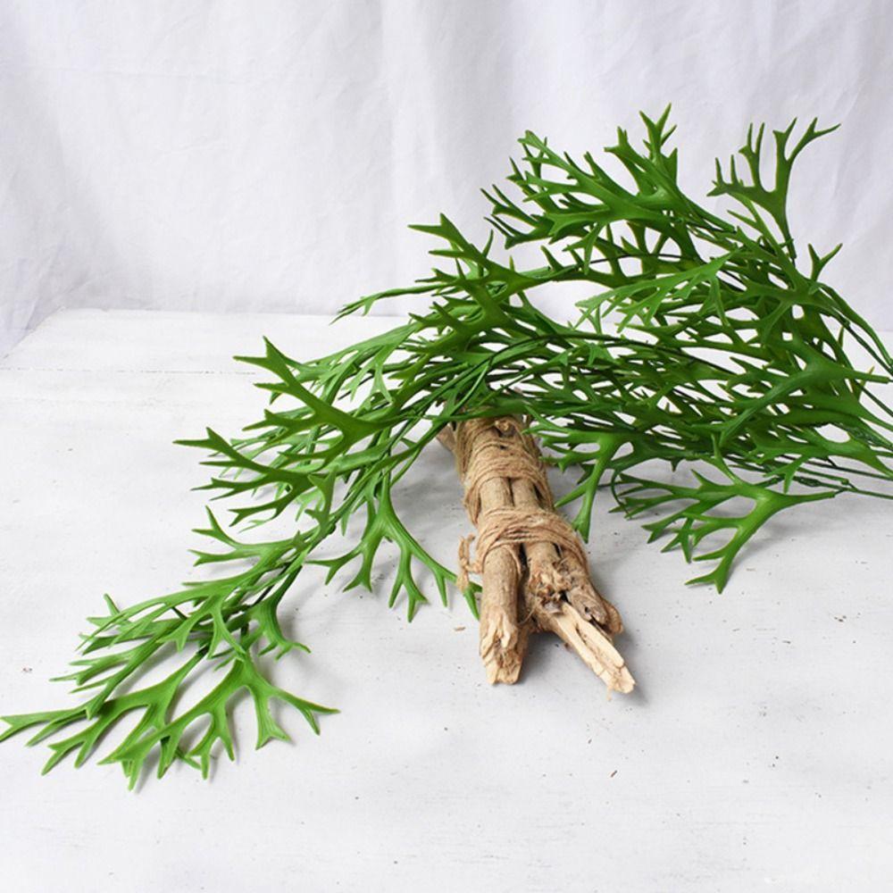 

80cm Artificial Staghorn Fern Wall Hanging Fake Plants Artificial Antlers Leaf Home Garden Decor