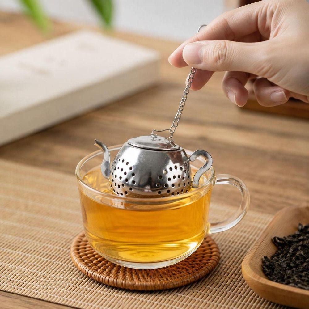 Stainless Steel Tea Infuser Fine Mesh Spice Filter Tea Strainer Loose Leaf Brewing