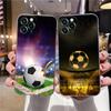 Piłka nożna Przezroczyste etui do Apple iPhone 13 12 11 mini Pro Max XS X 7 8 Plus SE 2020 Etui Piłka nożna Ogień Un Rayo Balls