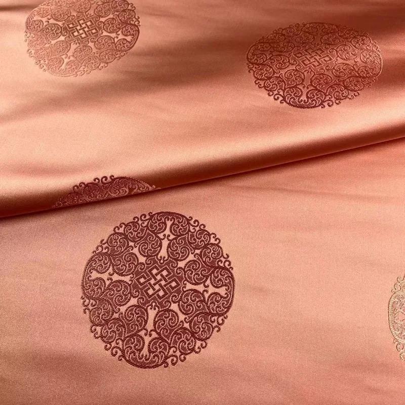 Tang-mounted Majia Mongolian Robe Jacquard Brocade Fabric Tibetan Robe Film and Video Decorative Cushion Pillow Group