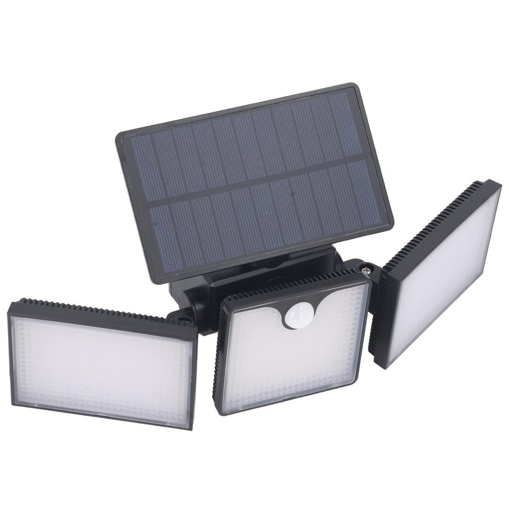 Solar Outdoor Light with Motion Sensor 50000H LED IP65 Waterproof 3 Heads Security Lights Solar