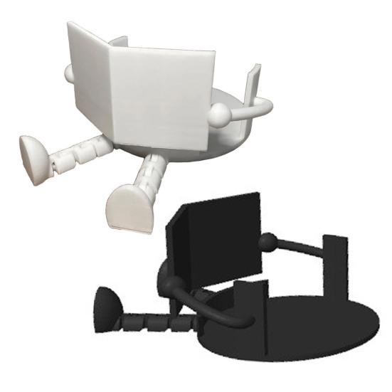 Yousheng Reading Toilet Paper Holder Creative Shape Easy Installation 3D Printed Toilet Paper Stand Roll Paper Stand Bathroom Decor