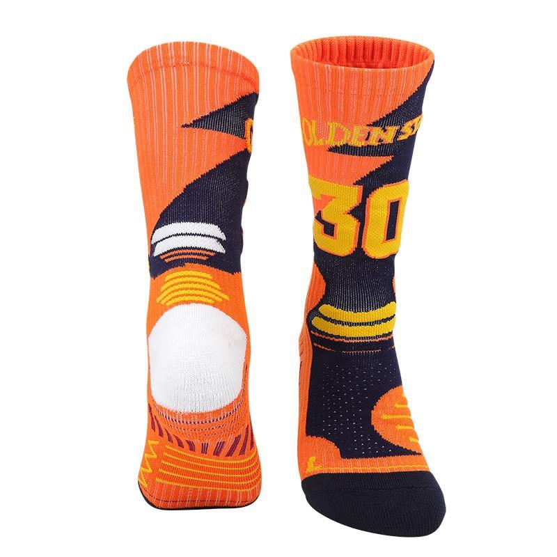 City Version Fans Basketball Socks Actual Combat Towel Bottom Elite Socks Summer Thickened High-Top Medium Tube Socks Men'S Sports Socks