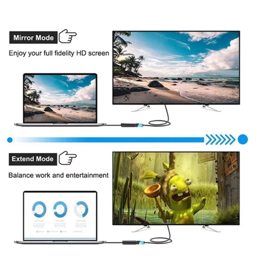 4K DisplayPort To HDMI-compatible Cable 1080P DP To HDMI-compatible Converter Male To Female HD Video Audio Adapter for TV PC