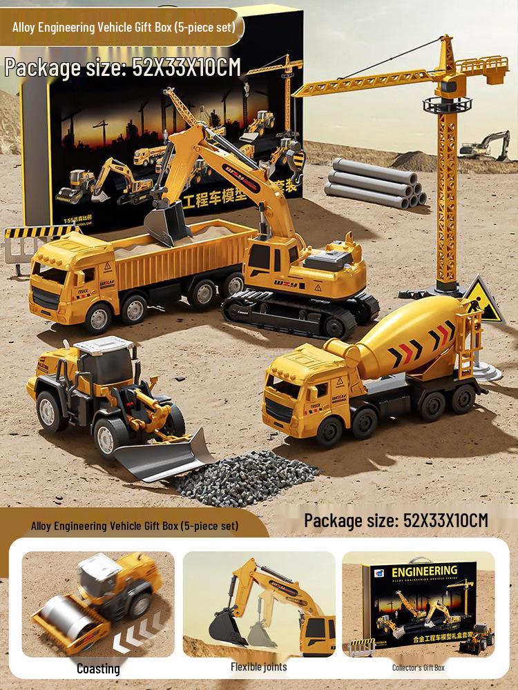

Alloy Excavator Toy Car Set for Boys Aged 3-6: Perfect Engineering Gifts for Birthday or Children s Day