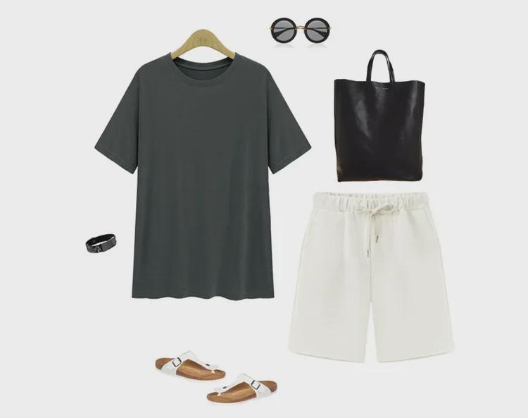 Damen High Waist Einfarbig Lässige Sporthose, Übergröße, Fünf-Punkt-Länge, Kordelzug, Slim Fit