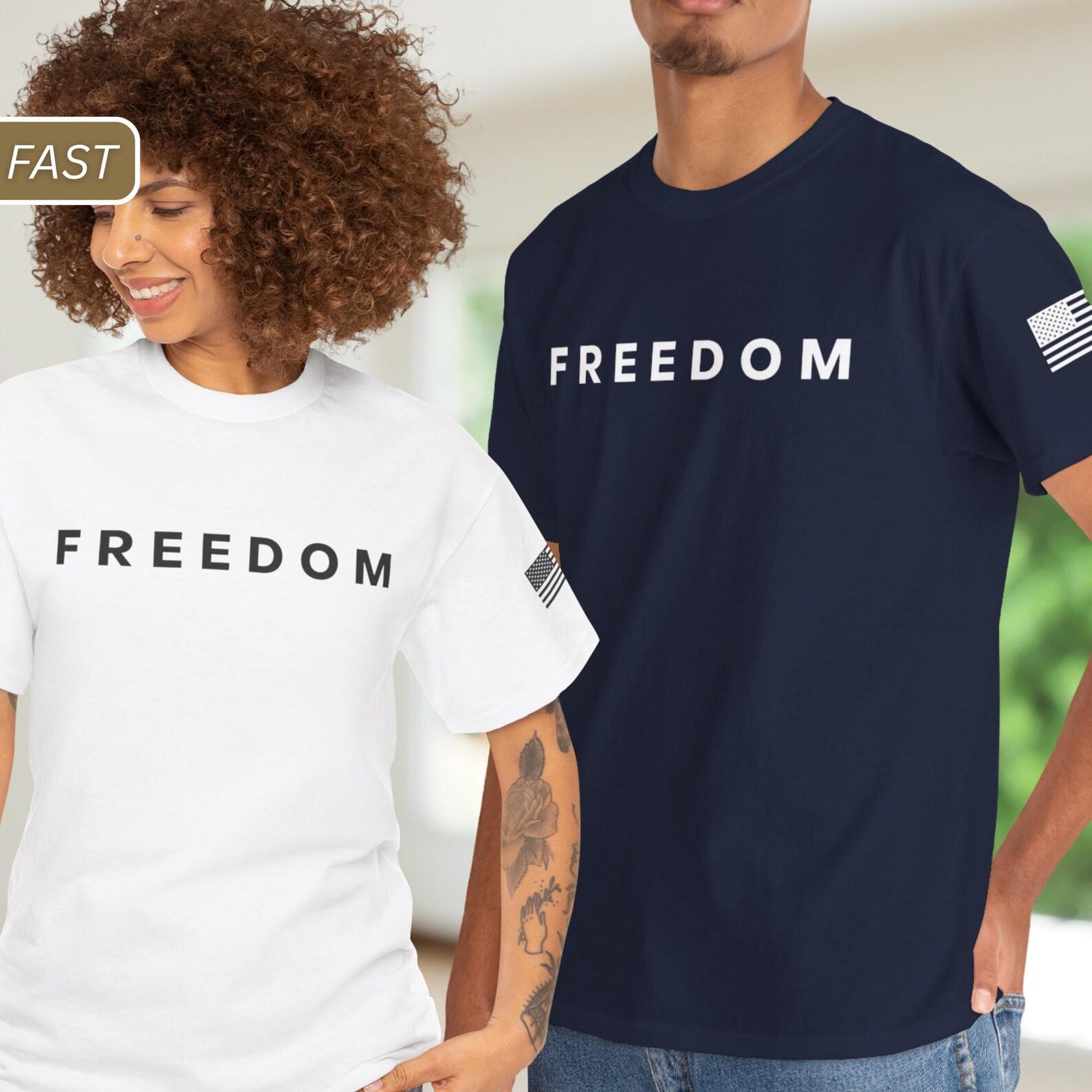 Charlie Kirk Freedom Shirt, Charlie Kirk Shirt, Charlie Kirk Freedom T-shirt, USA Flag 4XL
