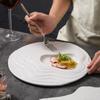 Frosted Ceramic Dining Plate Western Style Steak Plate Fruit Dish Salad Bowl Sushi Plates Dessert Plates Dim Sum Dish Snack Tray