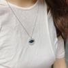 S925 Sterling Silber Teufelsauge Halskette Damen Instagram Schmuck