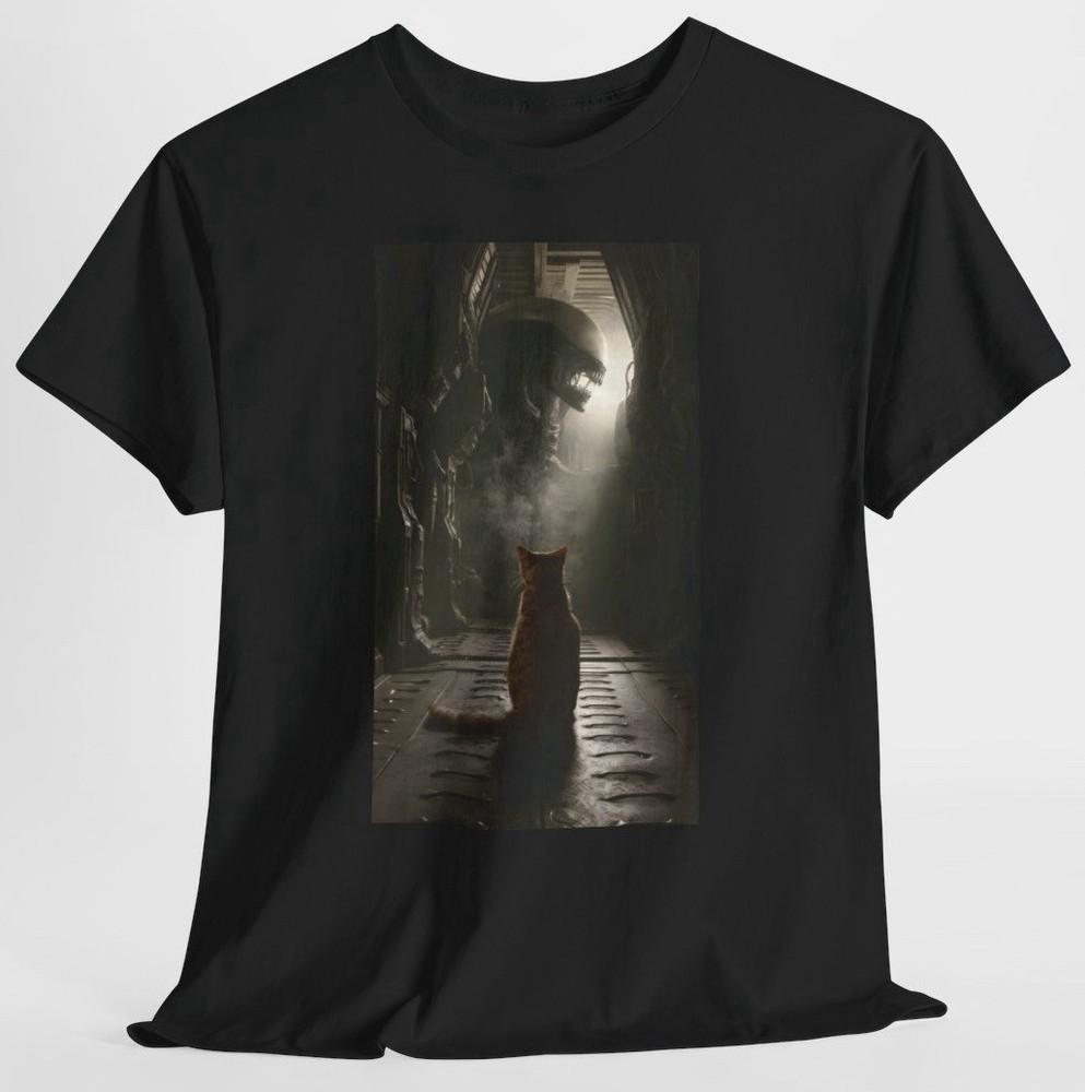 Alien T Shirt - Jonesy The Cat - 70s Sci Fiction Horror Art Tee Nostromo Unisex T-Shirt