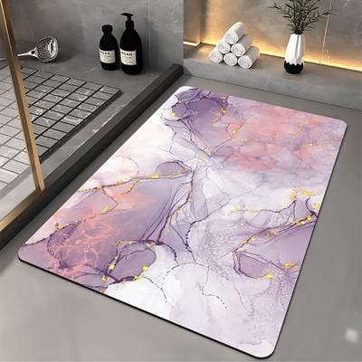 Leichte, luxuriöse, wasserabsorbierende, schnell trocknende, weiche Kieselalgen-Schlamm-Bodenmatte, rutschfeste Schlafzimmer-Teppich-Bodenmatte