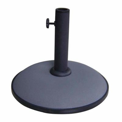 Round Cement Parasol Base - MARBUENO SUMMER - 36x29.5 Cm - 11 Kg - Grey - Compatible Ø30/35/38 Mm - Modern Design