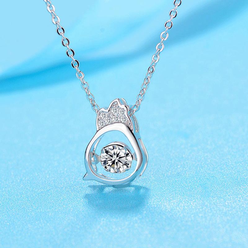 Vivid Chinese Zodiac Pendant Necklace For Women Girlfriend Holiday Gift Delicate Clavicle Chain Jewelry Accessory