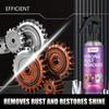 100ml Car Metal Rust Remover Spray - Multi-purpose chromium oxide removal and repair paste for metal surfaces, calcium carbonate