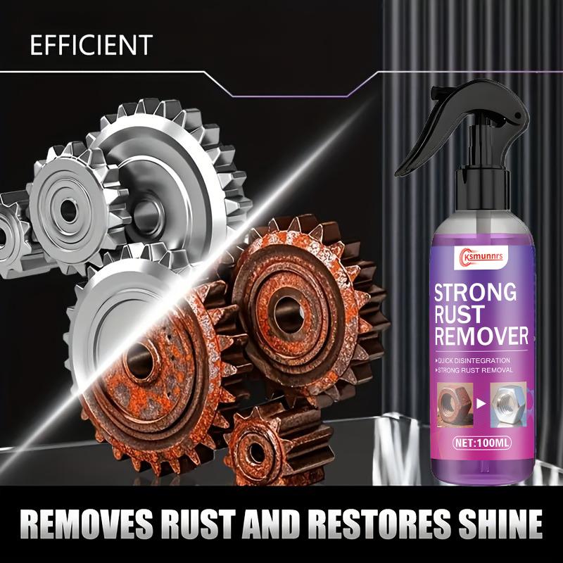 100ml Car Metal Rust Remover Spray - Multi-purpose chromium oxide removal and repair paste for metal surfaces, calcium carbonate