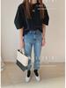 Korean Dongdaemun INS Style Casual Bubble Sleeve T-Shirt for Women