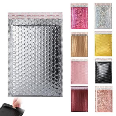 10 Unidades Envelopes Bolha com Filme Perolado Impermeáveis Envelope Espumado Novas Sacolas Holográficas para Envio