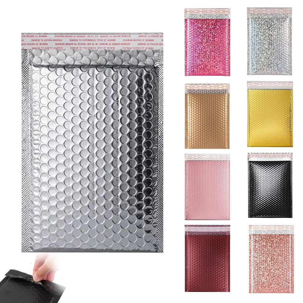10Pcs Waterproof Bubble Mailers Pearlescent Film Shipping Bags Durable Foam Envelope