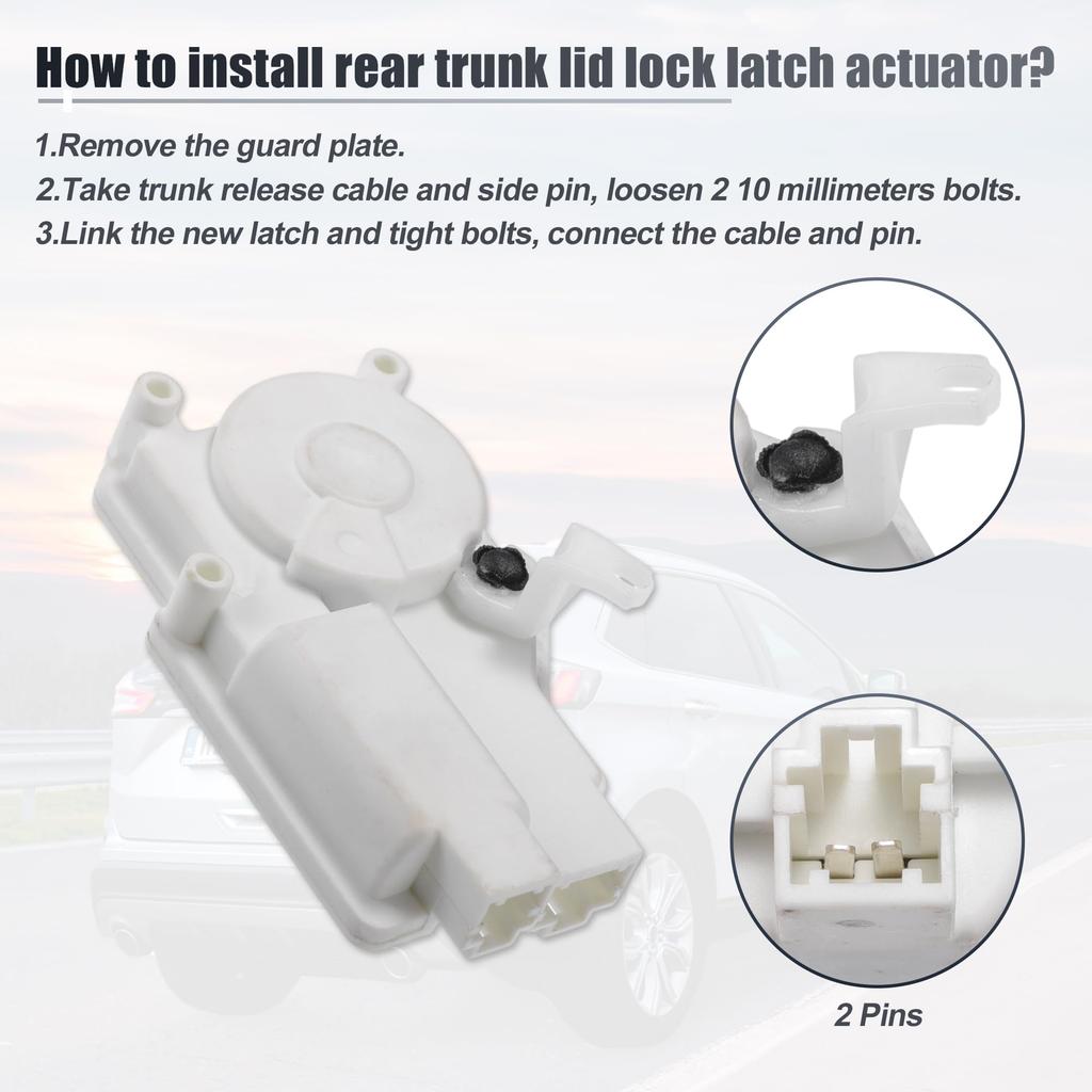 uxcell Passt für Honda 2007-2008 Heckklappen-Heckklappen-Türschlossaktuator Nr. 74896SAA003/74801SAAE21