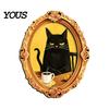 Spooky Fridge Magnets 1/6Pcs Halloween Retro Frame Refrigerator Magnet, Wooden Carved Photo Decorative Magnet for Home Office Cabinet Whiteboard Metal